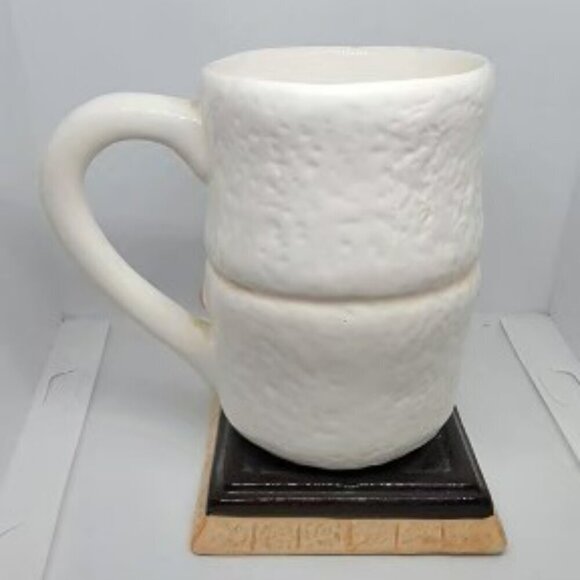 Christmas Cute Snowman as A Smores Design Mug with Flat Bottom - Picture 3 of 4